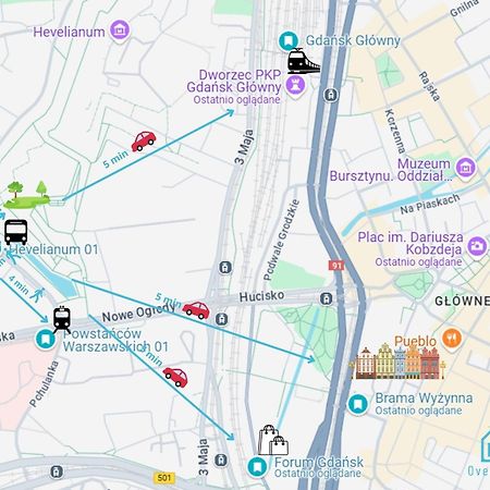 Swish Apartment -10 Min To Old Town Gdansk,Pkp & Shopping Mall מראה חיצוני תמונה